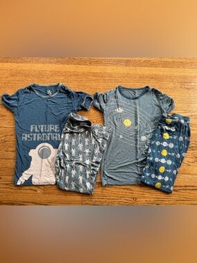 Kickee Space Themed Pajamas Bundle